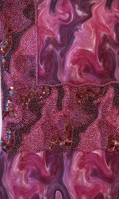 Pink swirls