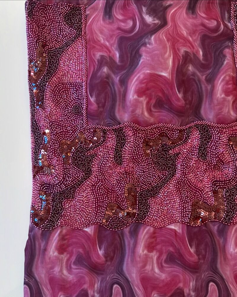 Pink swirls
