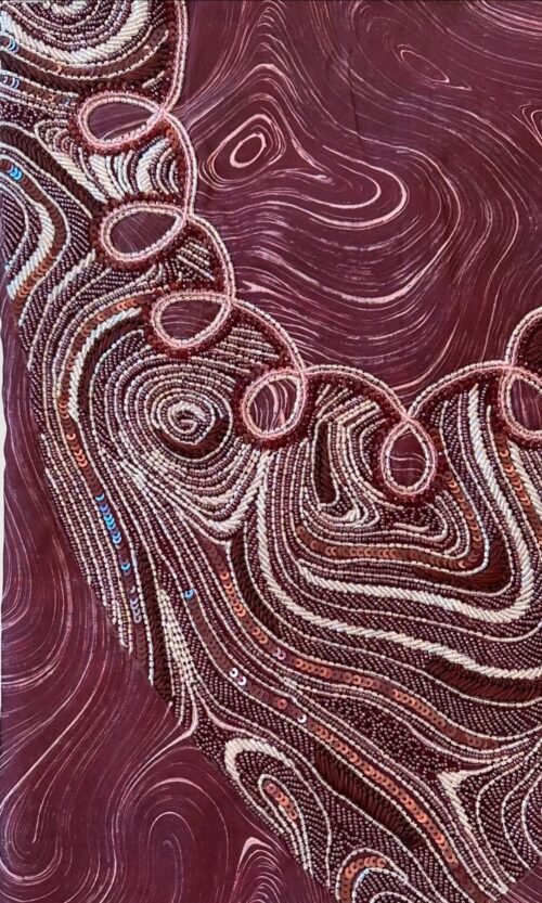 Red swirls